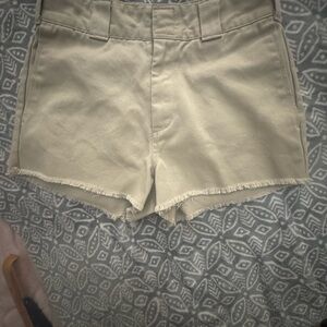 Dickies Tan Cargo Shorts Durable Cotton Twill